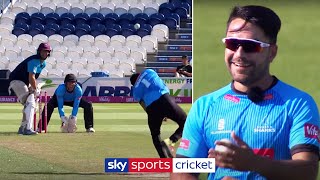 Rashid Khan vs Marcus Trescothick  One Over Challenge  Bowling Masterclass [upl. by Ocirred]