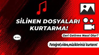 Silinen Dosyaları Geri Getirme 2020  Güncel Veri Kurtarma Fotoğraf  Video  Belge [upl. by Berkow]