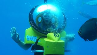 I Try Riding An Underwater Scooter in Oahu Hawaii [upl. by Mudenihc470]