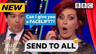 Sharon Osbourne HORRIFIED by replies to her Send To All 😂  Michael McIntyres Big Show  BBC [upl. by Laefar]