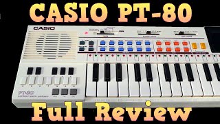 Full Review of the Casio PT80 keyboard [upl. by Ennavoj788]