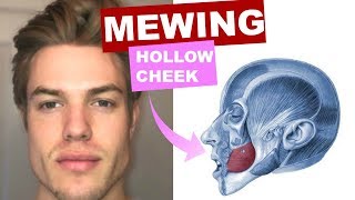 MEWING for Hollow Cheeks  How to get a DEFINED FACE [upl. by Nauhs]