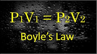 Boyles Law Example [upl. by Ahselaf]