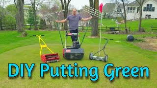 Back Yard DIY Putting Green Everything You Need to Know [upl. by Humpage]