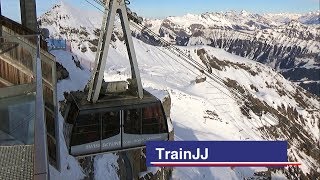 Schilthornbahn  Mürren  Birg  Cable Car  Schilthorn  Piz Gloria Swiss Skyline Jungfrau Region [upl. by Becca]