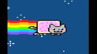 Nyan Cat quotNyanquots for 1 Hour Super Extended Version HD [upl. by Airamzul]