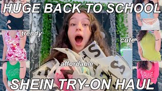 HUGE TRENDY BACK TO SCHOOL SHEIN TRYON HAUL 2021 [upl. by Forcier]