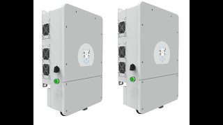 Inversor HIBRIDO 5kw Plus CONEXION PARALELOS 5K5K5K PARALELOS [upl. by Dinnage]