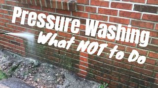 How to Pressure Wash  DONT do this [upl. by Adah]