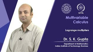 Lecture 16 Lagrange multipliers [upl. by Aikenahs]