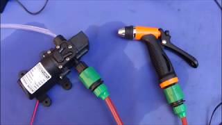 A Low Cost Small Portable 12V  160PSI Pressure Washer Kit [upl. by Ardnoid544]