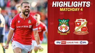 HIGHLIGHTS  Wrexham AFC vs Swindon Town [upl. by Ihana]