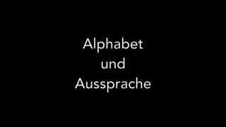 Englisch  Alphabet und Aussprache [upl. by Nayrda]