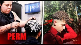 How To Get Curly Hair PERM TUTORIAL  Julian Barboza [upl. by Omiseno399]