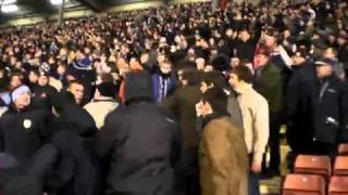 Fisticuffs at the end of the Barnsley v Burnley match [upl. by Sandra661]