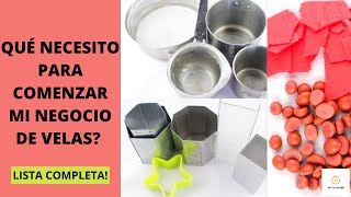 MATERIALES Para Hacer VELAS CASERAS 🗒 Lista COMPLETA [upl. by Talie906]