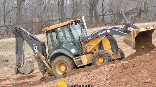 John Deere 310 Backhoes at Work [upl. by Herzig398]