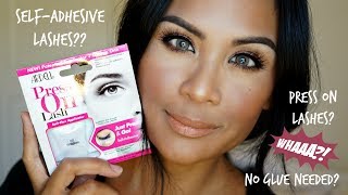 ARDELL PRESS ON LASHES  SELF ADHESIVE EYELASHES  NO GLUE [upl. by Naesyar]