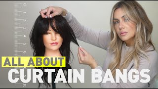 How To Cut and Style Curtain Bangs [upl. by Fleisig]