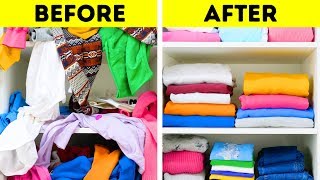 20 SPACESAVING CLOTHES FOLDING IDEAS [upl. by Ahsemaj152]