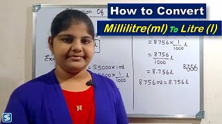 Conversion of Millilitre To Litre  How To Convert Millilitre To litre  Millilitre To Litre [upl. by Pearce487]