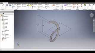 Autodesk Inventor 2016 Spiral amp Flat Pattern [upl. by Hulbig]