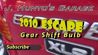 How to change the Gear Shift Bulb Ford Escape 2010 [upl. by Anyala]