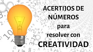 Acertijos matemáticos difíciles CON RESPUESTA SOLUCIÓN  Creatividad matemática [upl. by Alehtse287]