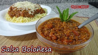 SALSA BOLOÑESA increiblemente fácil y deliciosa [upl. by Sal]