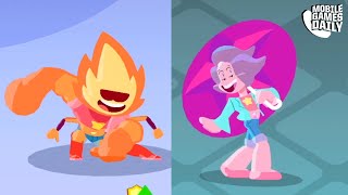 STEVEN UNIVERSE Unleash The Light  All Fusions Sunstone amp Rainbow Quartz Gameplay [upl. by Eirlav]