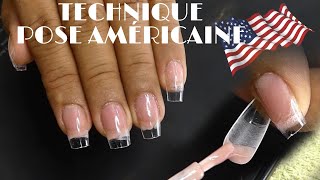 🇺🇸 TECHNIQUE POSE AMÉRICAINE 🇺🇸  AINAMAKEUPYTB [upl. by Nilerual]