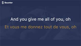 John Legend  All of Me Traduction Francaise Paroles\Traduction\Lyrics [upl. by Eerrehc]