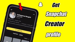 How to get Snapchat Creator Profile  Create Snapchat Creators Profile [upl. by Renny]