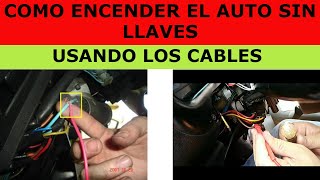 como encender auto sin llaves [upl. by Norrv]