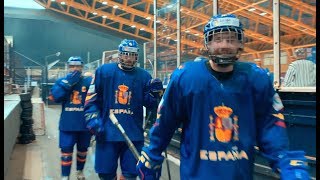 España cuarta en el Mundial de Hockey Hielo  Belgrado 2019 [upl. by Nedaj]