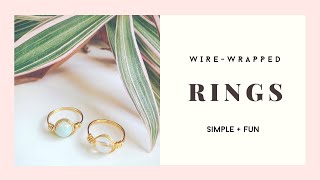 A HowTo Quick WireWrapped Rings [upl. by Pia]