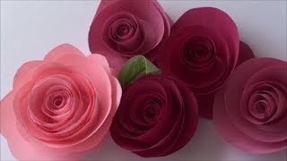 Como Hacer Rosas De Papel 4 Ideas Para Decorar O Regalar [upl. by Leesen]