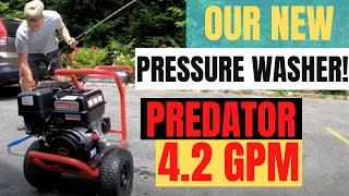 Harbor Freight Predator 4400PSI 42 GPM Pressure Washer  Unboxing amp Review [upl. by Amaras]