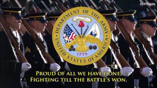 Service Anthem of the United States Army lyrics [upl. by Reneta882]