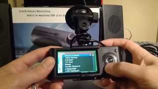 Product review R300 27 inch screen Dual Camera Car Blackbox DVR with GPS Logger [upl. by Linoel]