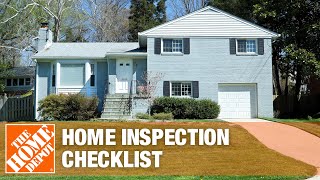 Home Inspection Checklist  The Home Depot [upl. by Natica]