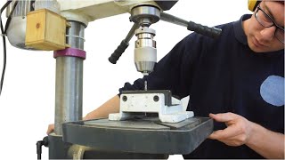 Drilling perfectly centred holes using a Drill Press [upl. by Quirk442]