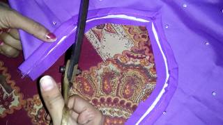 Simple salwar kameez cutting and stitching [upl. by Yarled]