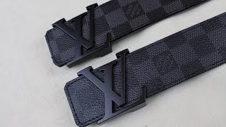 Real vs Replica Louis Vuitton  HOW TO SPOT A FAKE LOUIS VUITTON BELT [upl. by Ellezig]