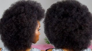 THE PERFECT AFRO TUTORIAL  4C NATURAL HAIR [upl. by Hultgren]