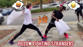 Pillow Fighting Strangers in Public 🤕 Atlanta Mall Edition i think part 5 [upl. by Furgeson]