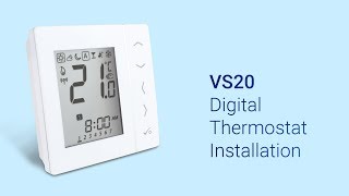 Install SALUS VS20RF Digital Thermostat [upl. by Harl751]