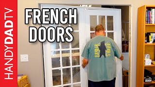 Installing French Doors for a Home Office [upl. by Anwahsar580]