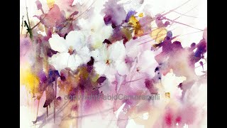 WatercolorAquarela  Demo  Loose Floral [upl. by Erasmus]