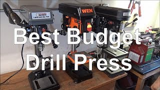 Best Budget Drill Press Harbor Freight Vs WEN [upl. by Nivri]